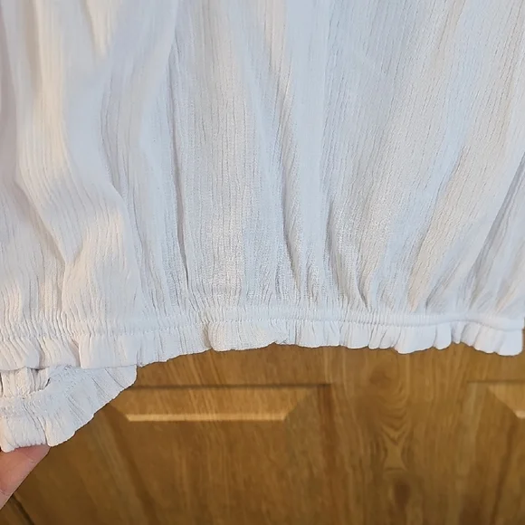 No Boundaries Light Blue Ruffle Blouse - Picture 6 of 8